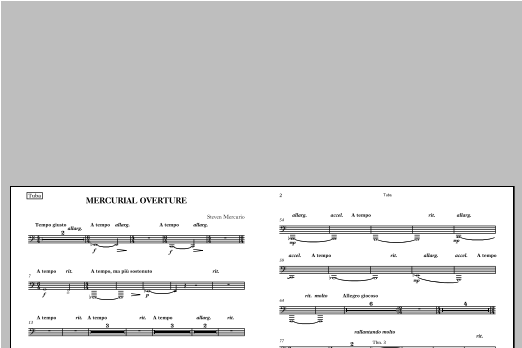 Mercurial Overture - F Horn