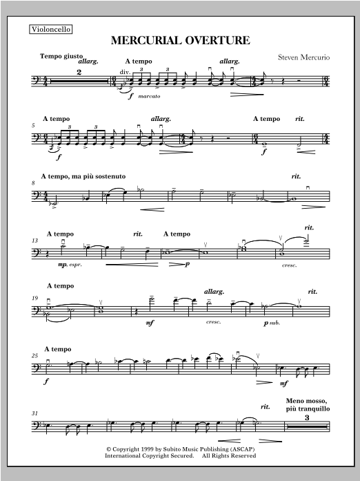 Mercurial Overture - Tuba