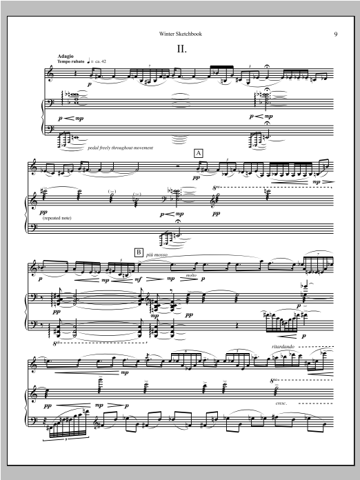 Winter Sketchbook - Full Score