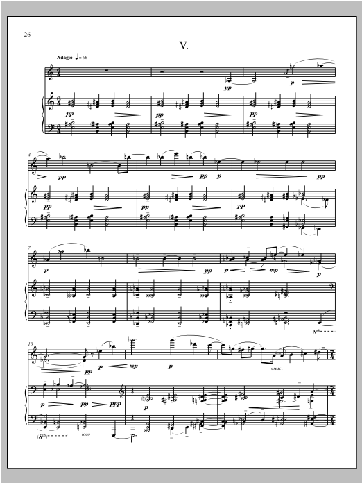 Winter Sketchbook - Full Score