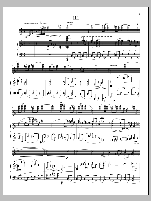 Winter Sketchbook - Full Score