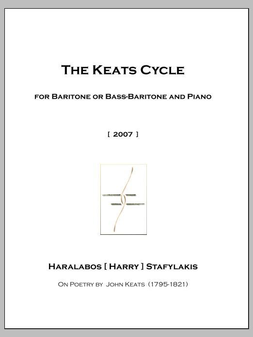 The Keats Cycle: Piano Vocal