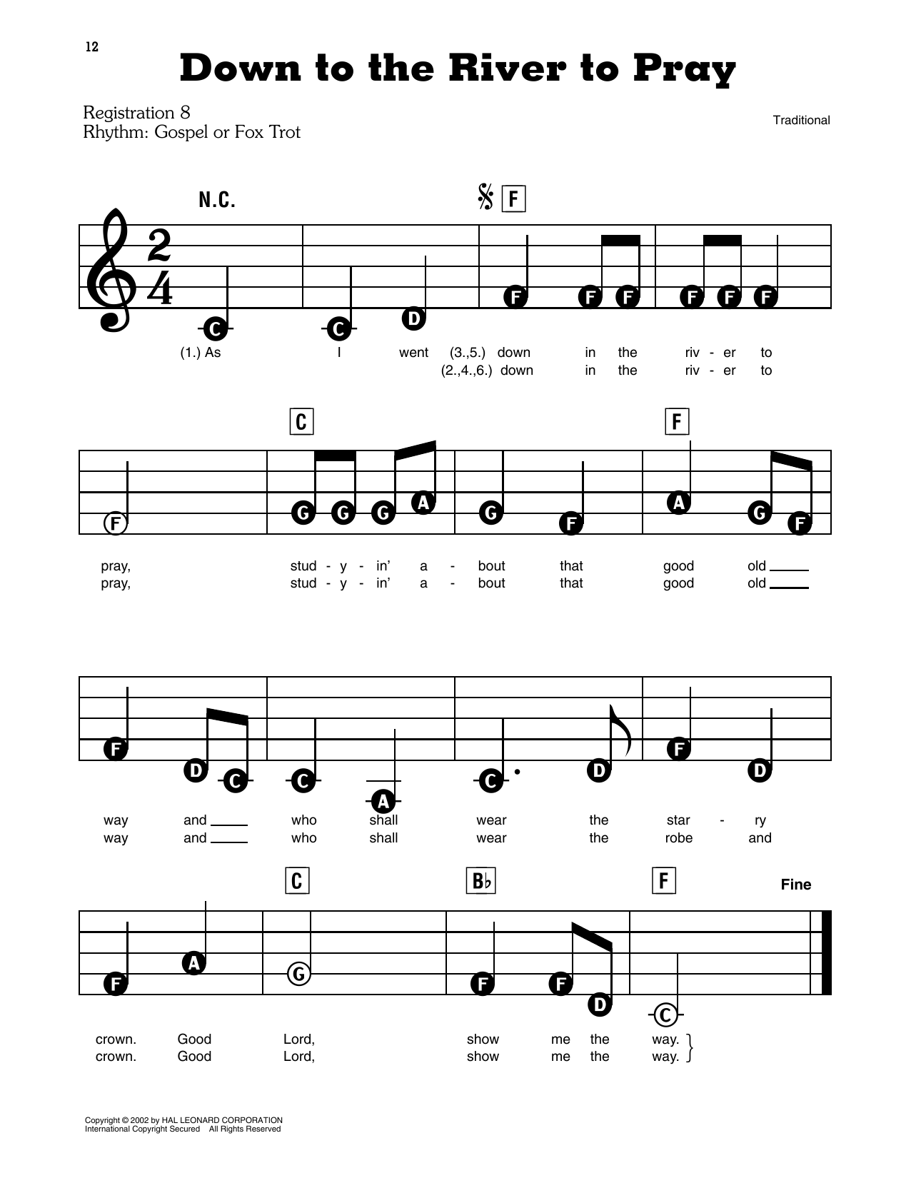 Down To The River To Pray