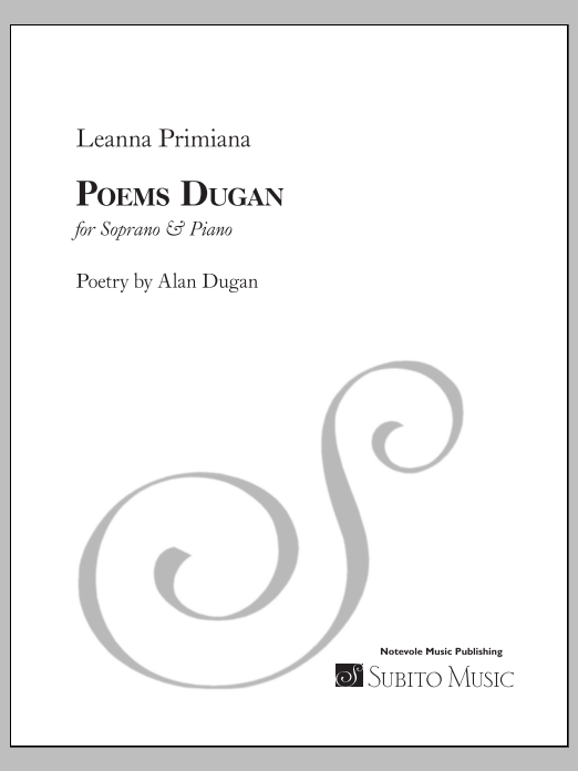 Poems Dugan: Piano Vocal