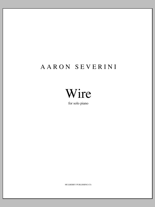 Wire: Piano Solo