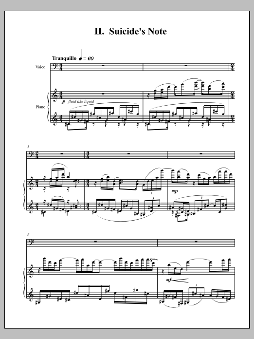 Four Songs of Love and Death - Full Score