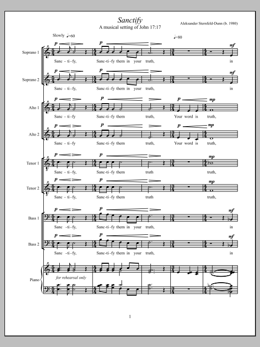 Sanctify: Choral Octavo