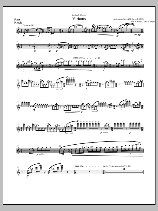 Variants - Full Score