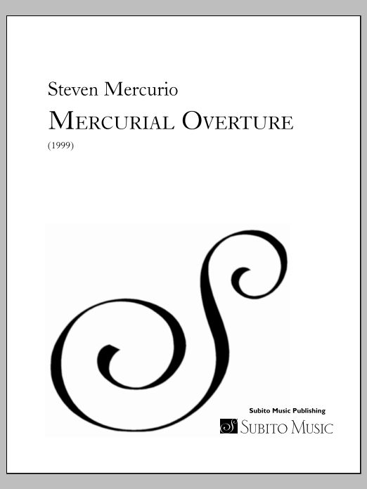 Mercurial Overture: Full Orchestra Conductor Score & Parts