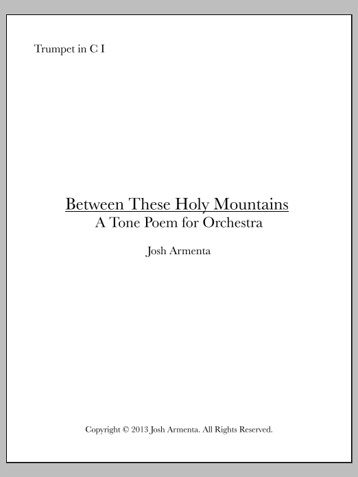 Between These Holy Mountains - Trumpet