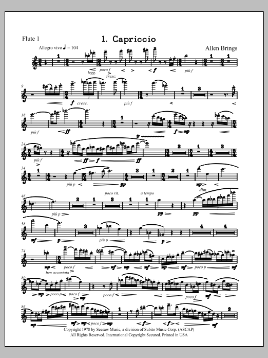 Capriccio - Flute