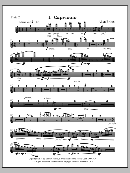 Capriccio - Flute