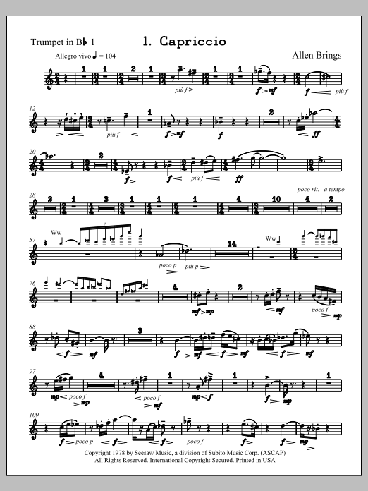Capriccio - Trumpet