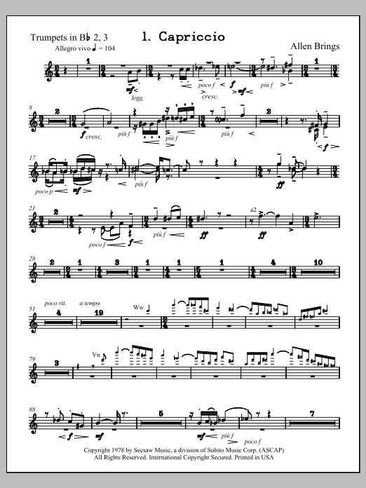 Capriccio - Trumpet