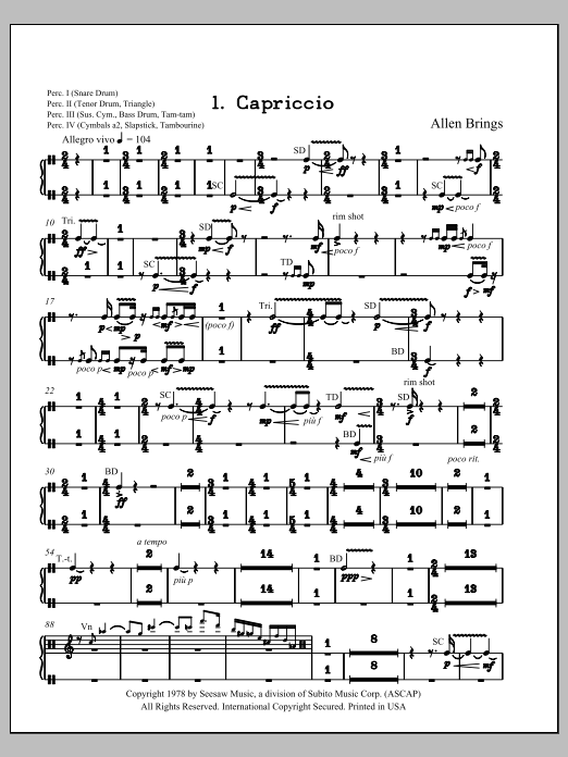 Capriccio - Percussion