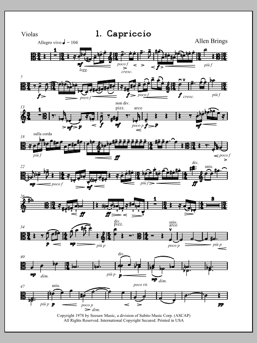 Capriccio - Viola