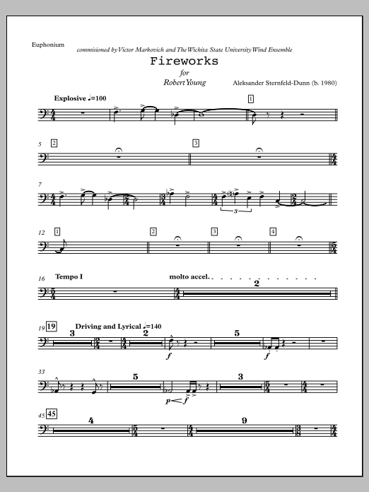Fireworks - Euphonium