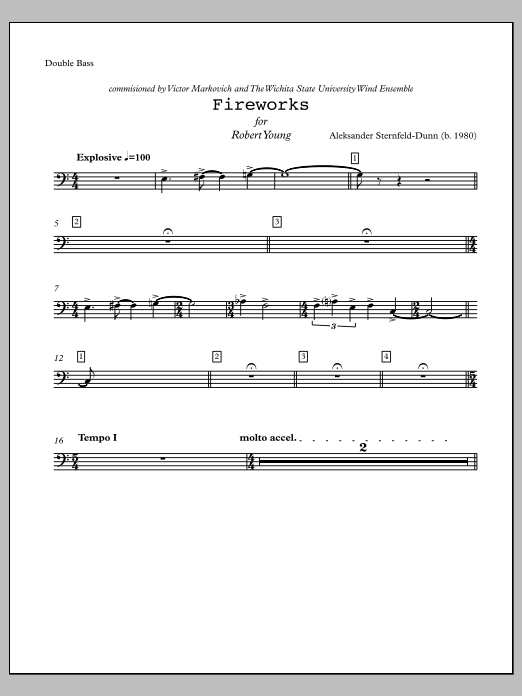 Fireworks - Contrabass