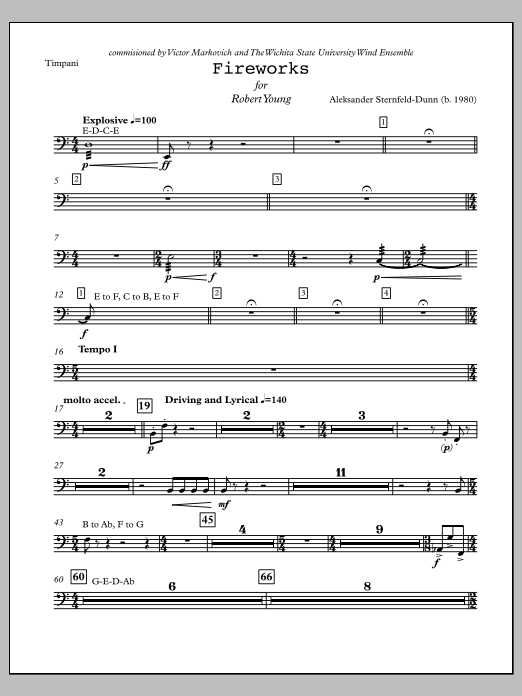 Fireworks - Timpani