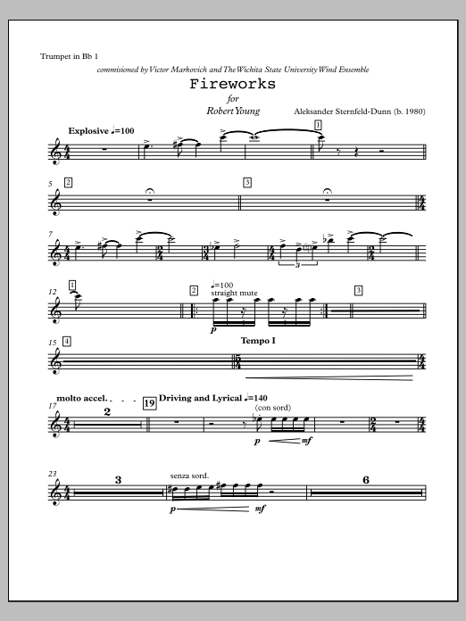 Fireworks - Trumpet