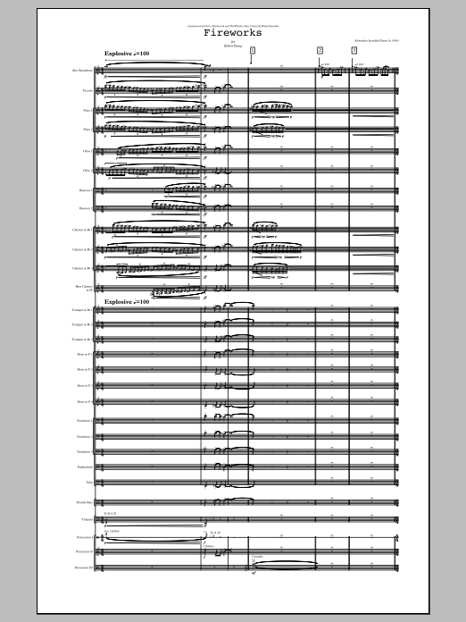 Fireworks - Full Score