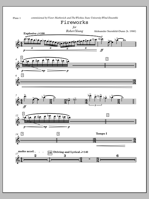 Fireworks - Flute