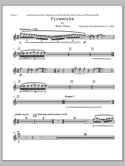 Fireworks - Flute