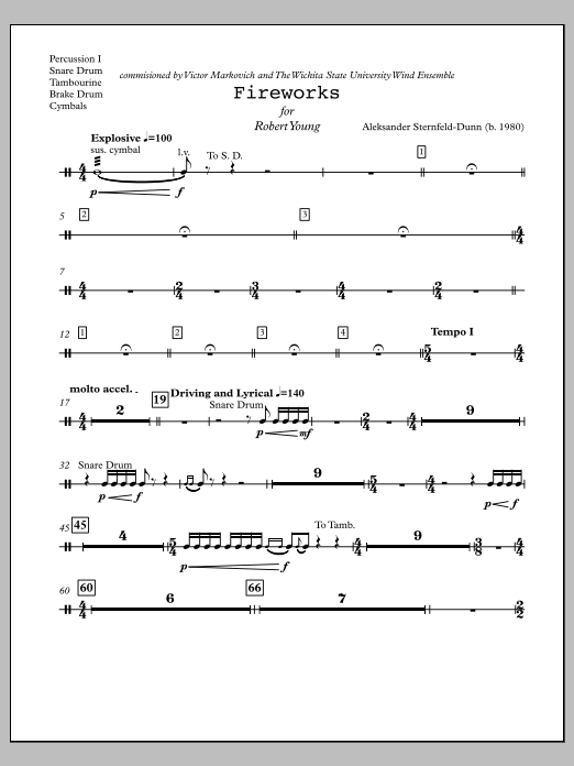 Fireworks - Percussion