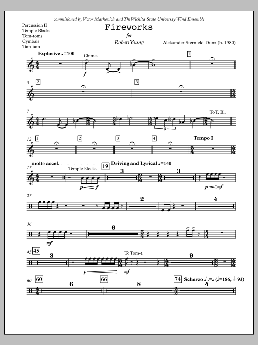 Fireworks - Percussion