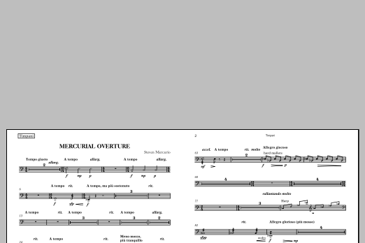 Mercurial Overture - Timpani