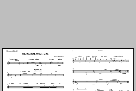 Mercurial Overture - Trumpet