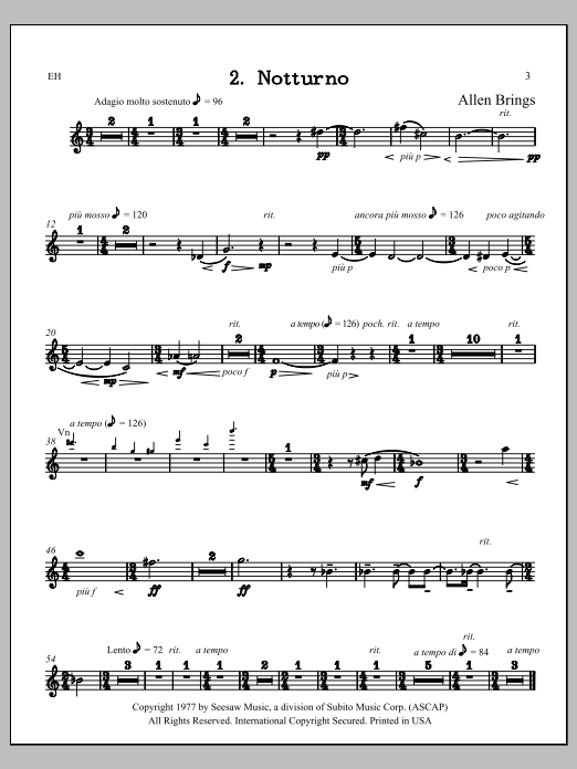 Notturno - English Horn