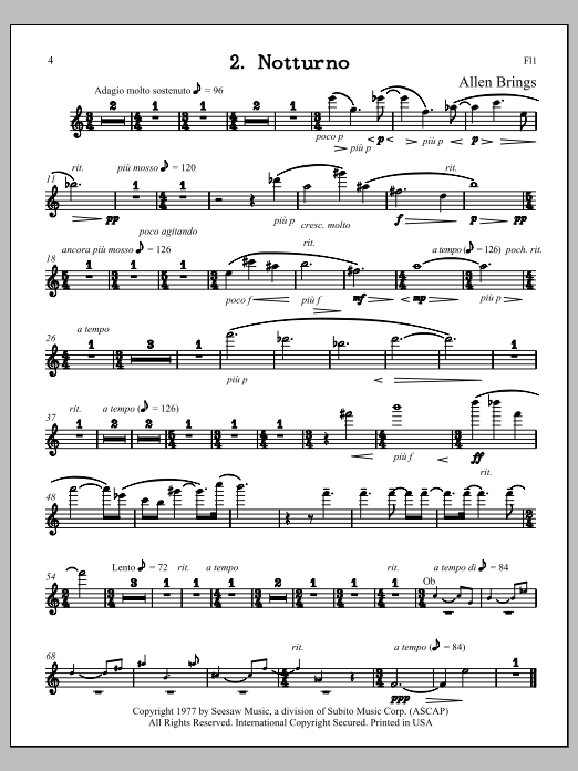 Notturno - Flute