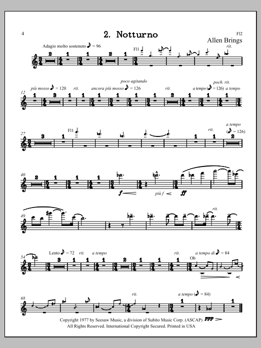 Notturno - Flute