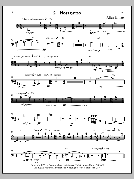 Notturno - Bassoon