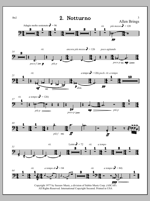 Notturno - Bassoon