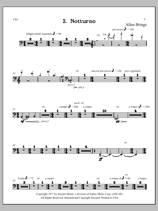 Notturno - Contra Bassoon