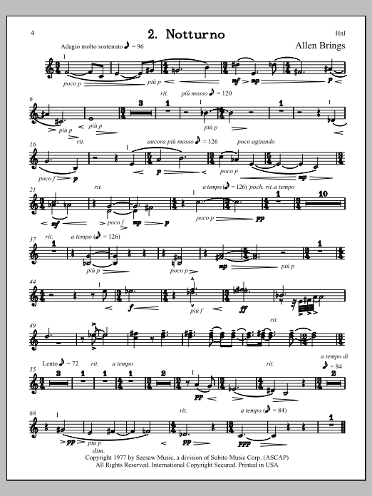 Notturno - F Horn