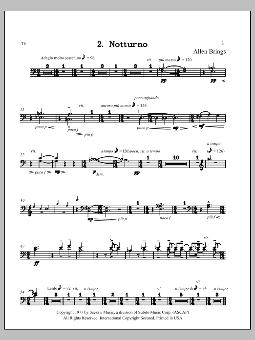 Notturno - Trombone