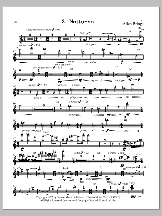 Notturno - Violin