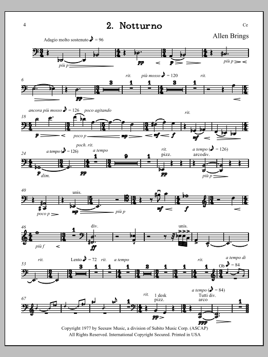 Notturno - Violoncello