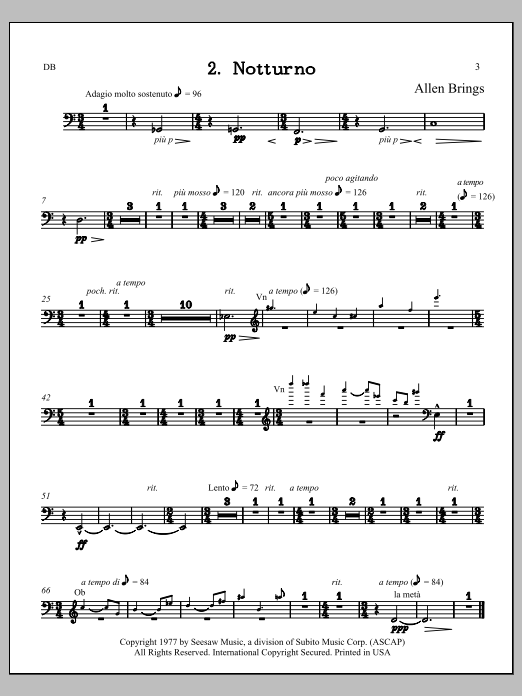 Notturno - Contrabass