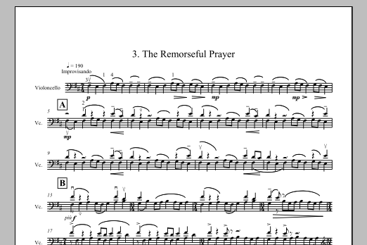 Byzantine Chants, Sacred Concerto for a solo cello - Full Score