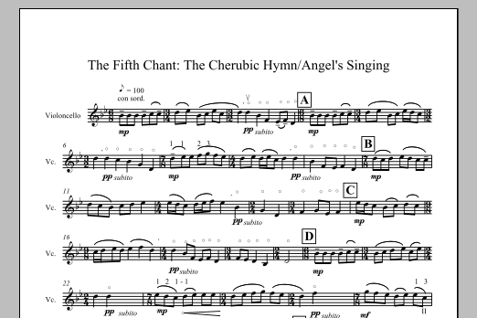 Byzantine Chants, Sacred Concerto for a solo cello - Full Score