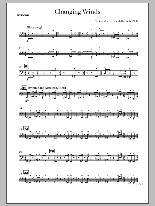 Changing Winds - Bassoon