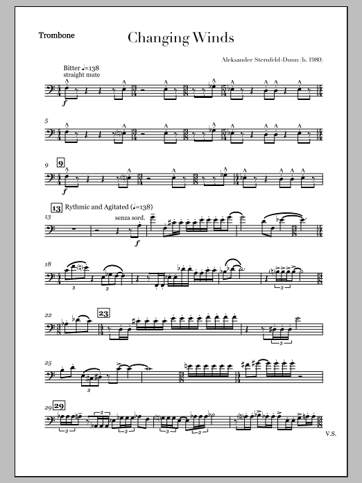 Changing Winds - Trombone