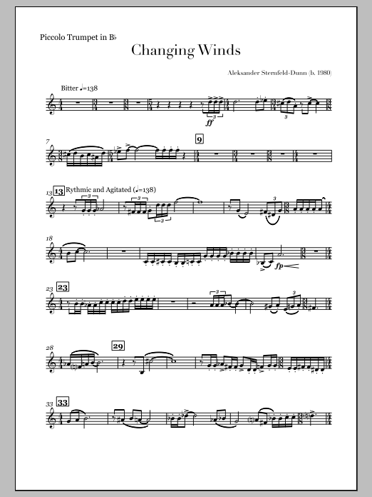 Changing Winds - Bb Piccolo Trumpet