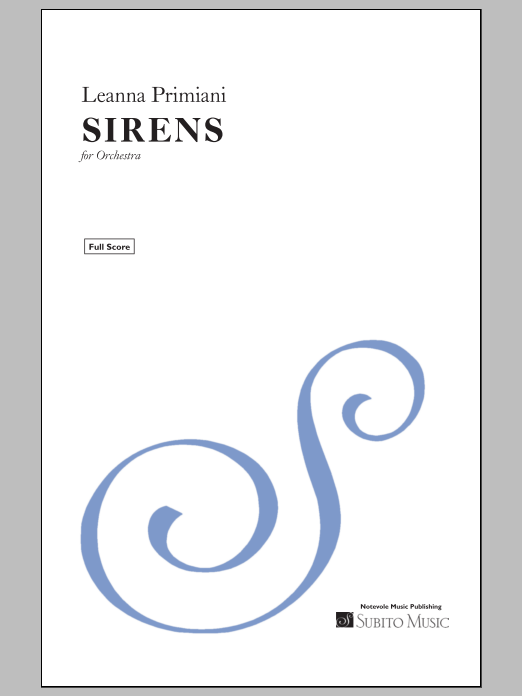 Sirens (for Orchestra): Full Orchestra Conductor Score & Parts