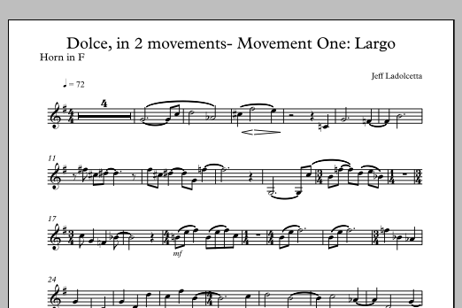 Dolce - F Horn