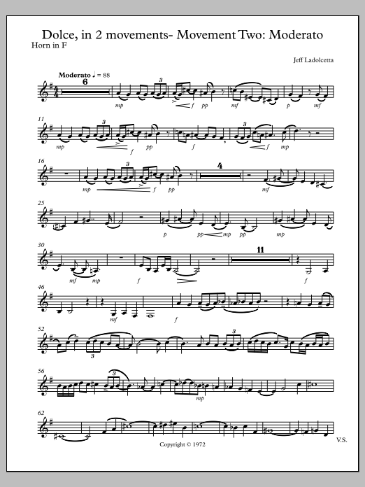 Dolce - F Horn